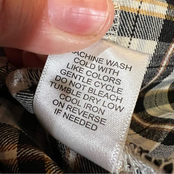 Originality NWT Pleated Plaid Skirt size M Black - Picture 6 of 9